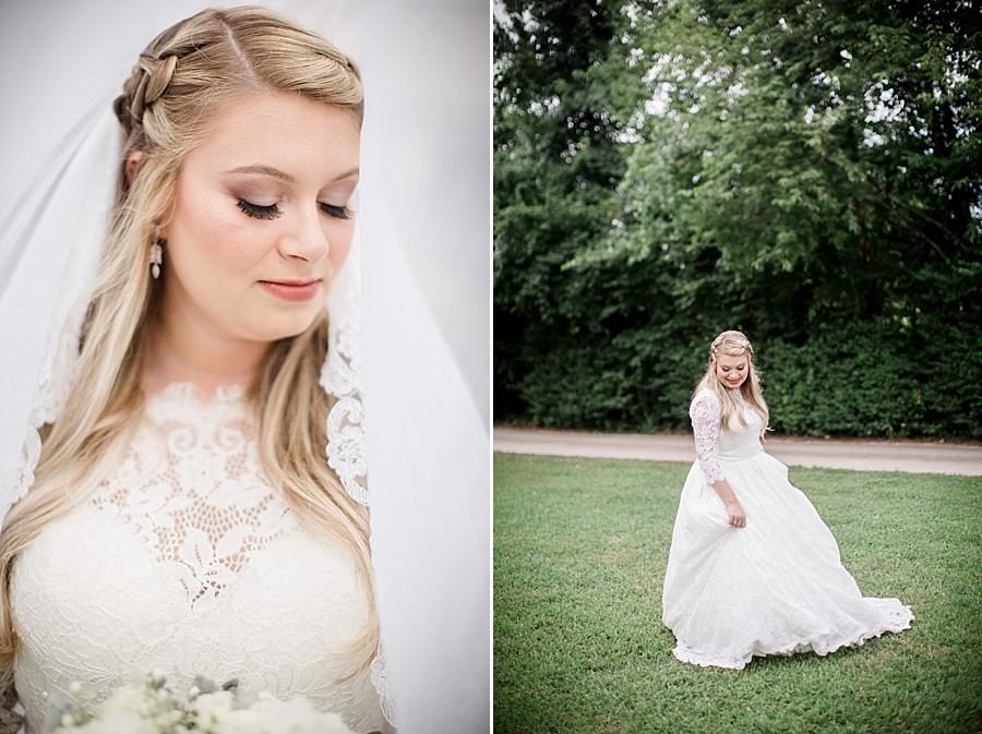 Twirling at this Cheval Manor Wedding by Knoxville Wedding Photographer, Amanda May Photos.