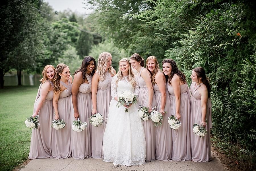 The gals at this Cheval Manor Wedding by Knoxville Wedding Photographer, Amanda May Photos.