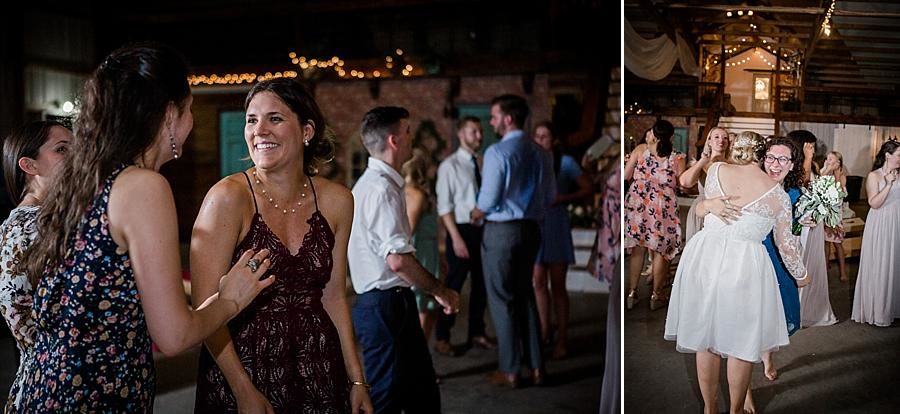 Dancing with the bride at this Cheval Manor Wedding by Knoxville Wedding Photographer, Amanda May Photos.