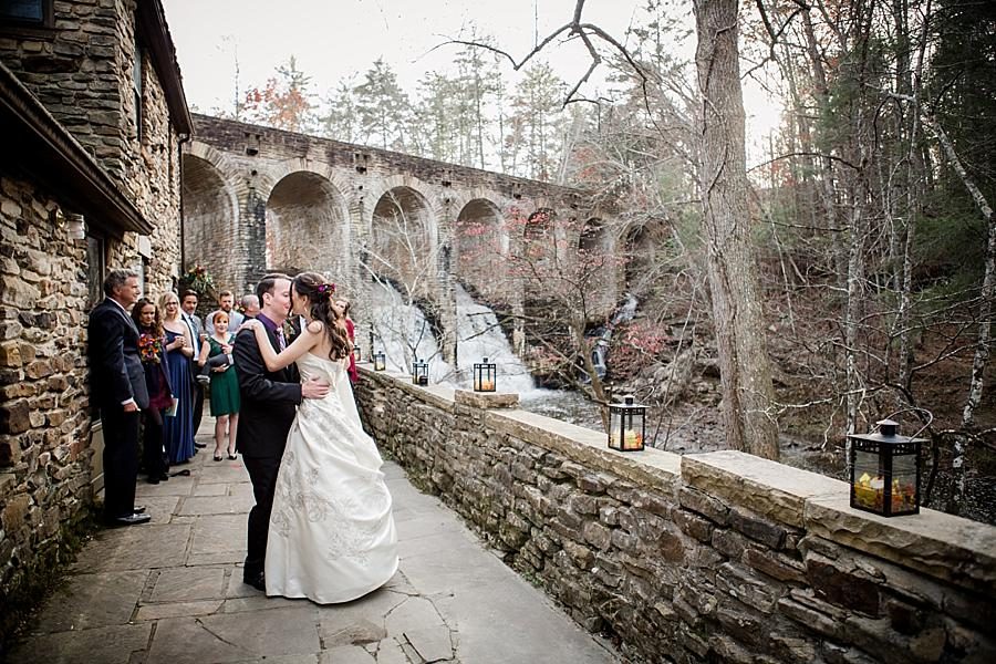 First dance at this Cumberland Mountain State Park wedding by Knoxville Wedding Photographer, Amanda May Photos.
