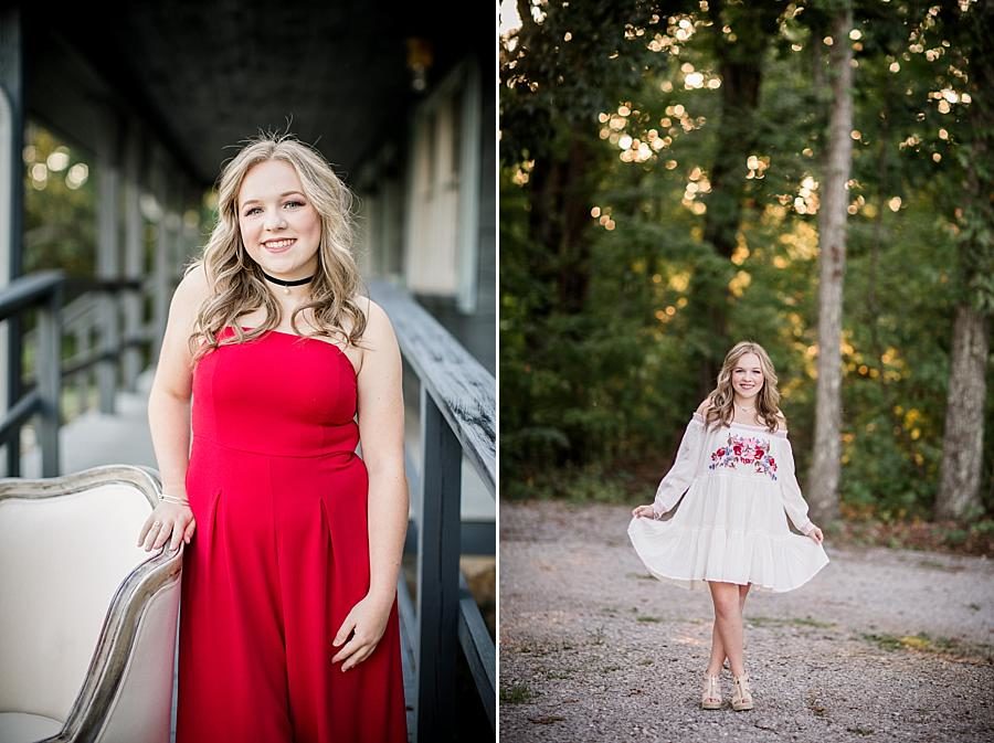 Gravel path at this Estate of Grace Senior Session by Knoxville Wedding Photographer, Amanda May Photos.