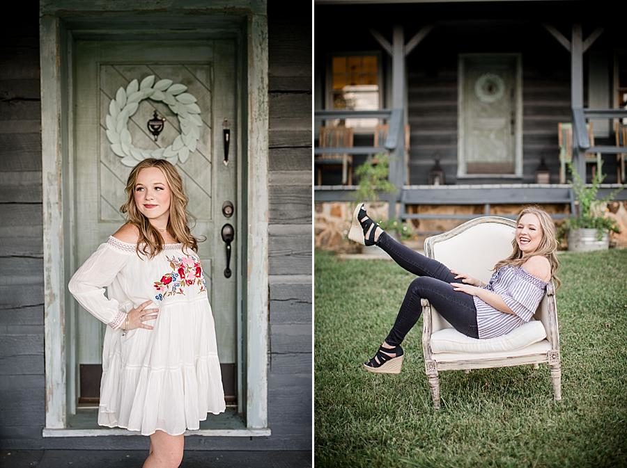 Hand on hip at this Estate of Grace Senior Session by Knoxville Wedding Photographer, Amanda May Photos.