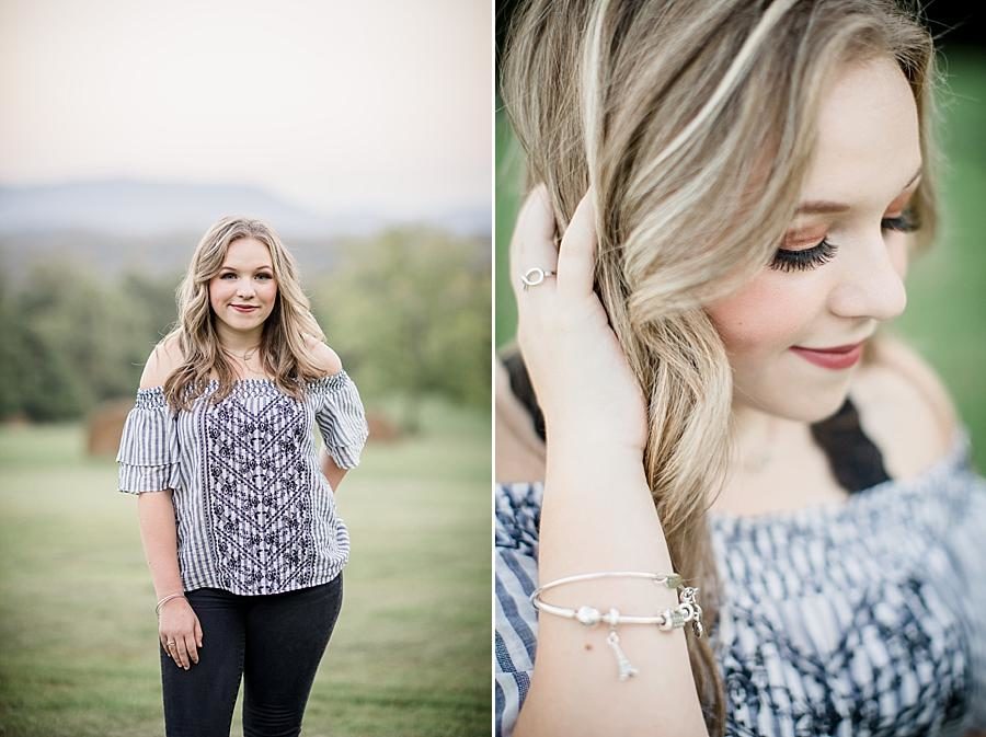Infinity ring at this Estate of Grace Senior Session by Knoxville Wedding Photographer, Amanda May Photos.