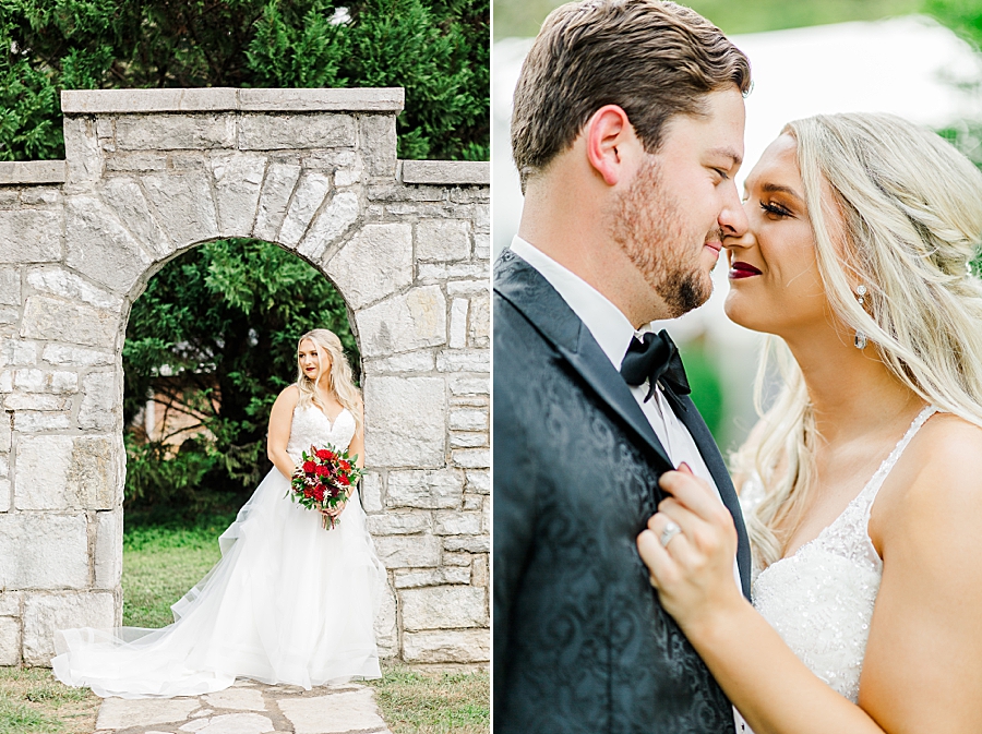 nose to nose at this kincaid house wedding