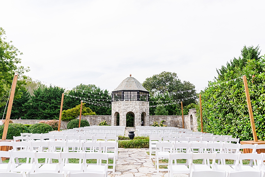 ceremony space at this kincaid house wedding