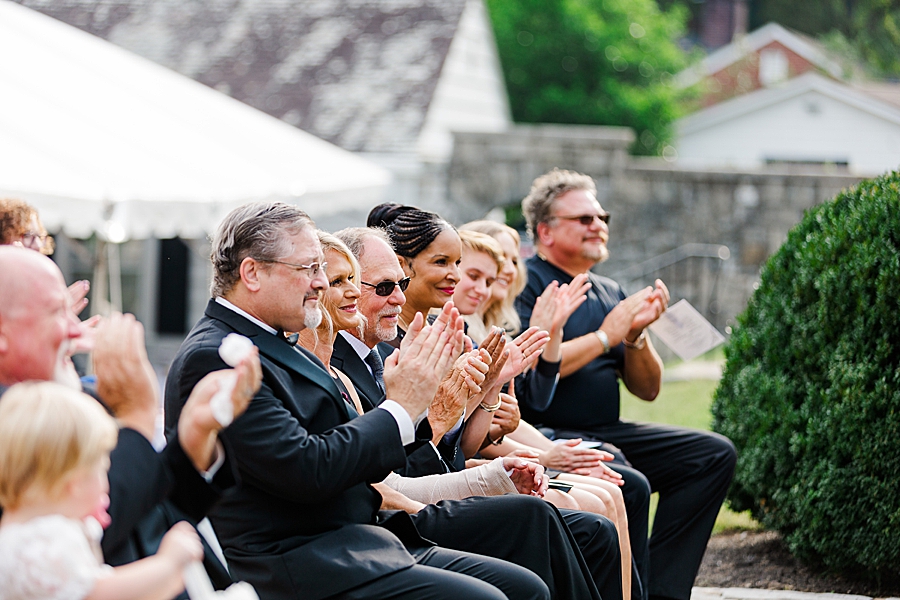 clapping at this kincaid house wedding