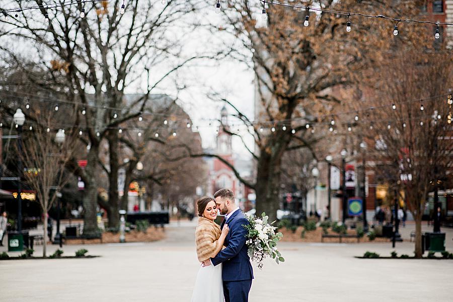 Market square at this Knox County Courthouse Wedding by Knoxville Wedding Photographer, Amanda May Photos.