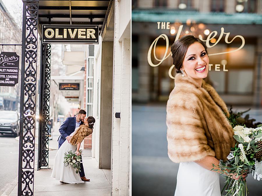 Bridal portrait at this Knox County Courthouse Wedding by Knoxville Wedding Photographer, Amanda May Photos.