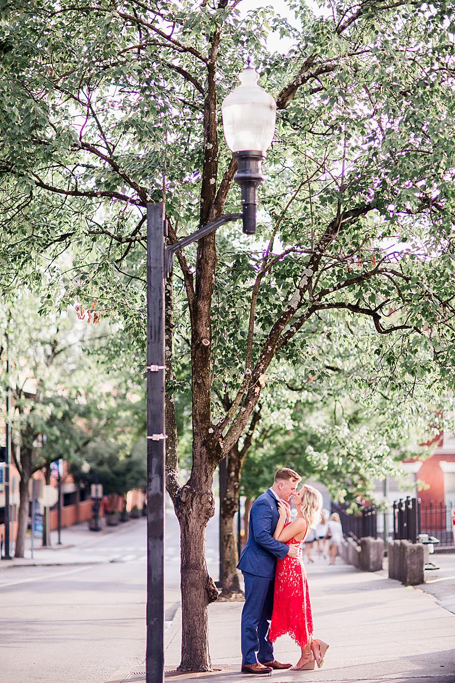 Market Square at this Knoxville Botanical Gardens engagement by Knoxville Wedding Photographer, Amanda May Photos.