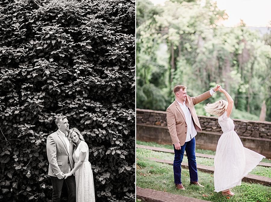 Twirling and dancing by Knoxville Wedding Photographer, Amanda May Photos.