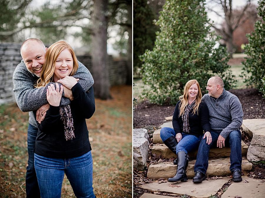 So happy together at this Knoxville Botanical Gardens Family Session by Knoxville Wedding Photographer, Amanda May Photos.
