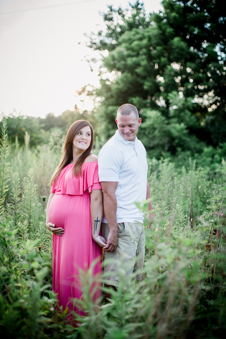 Back to back at this Sterchi Hills maternity session by Knoxville Wedding Photographer, Amanda May Photos.