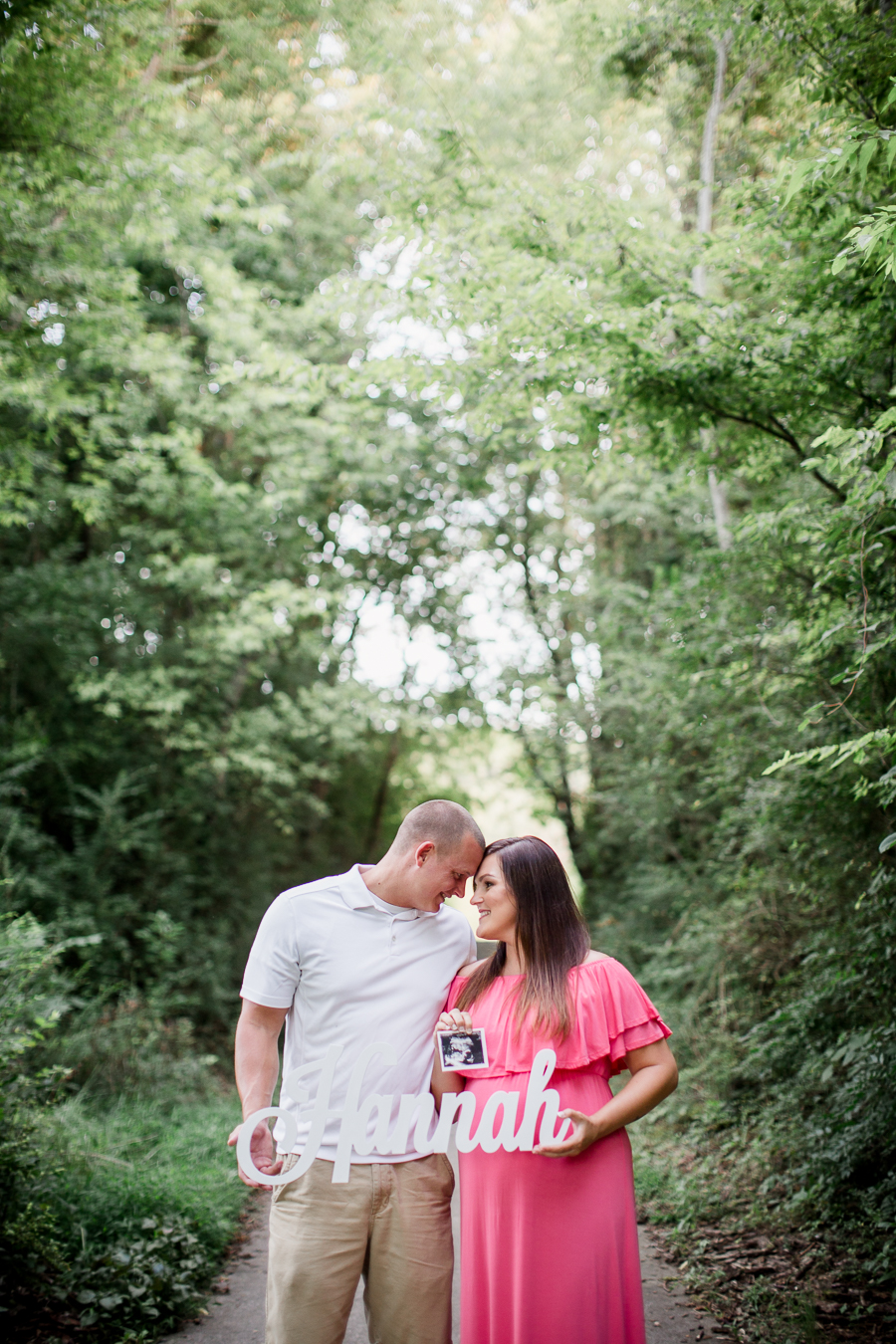Foreheads together at this Sterchi Hills maternity session by Knoxville Wedding Photographer, Amanda May Photos.