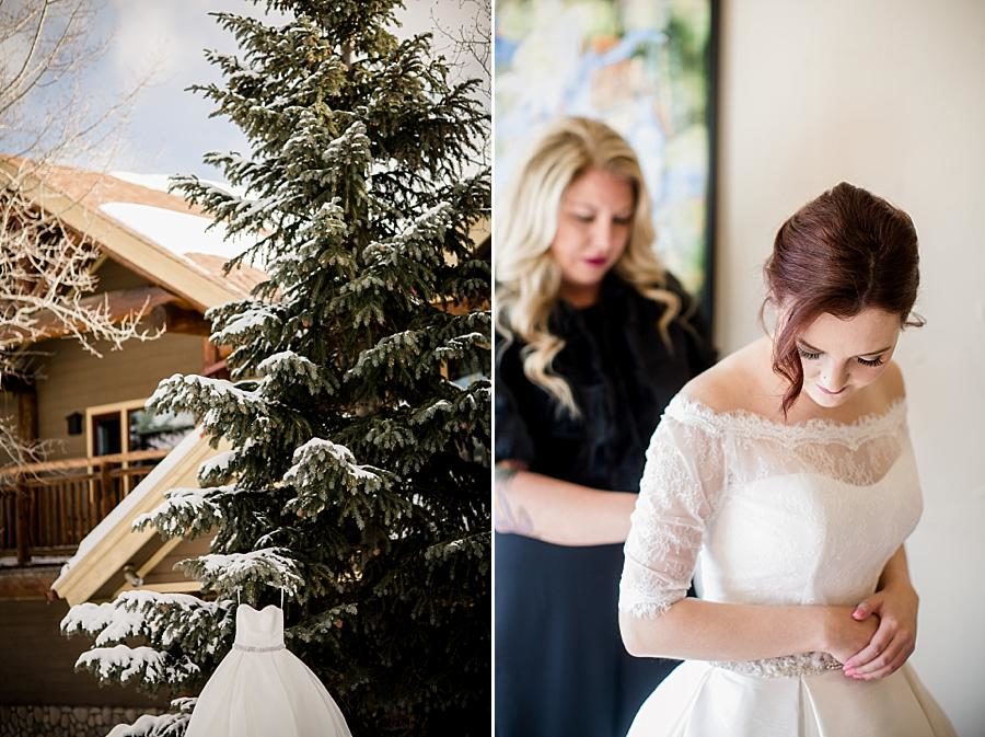 Snow-covered trees at this Colorado Destination Wedding by Knoxville Wedding Photographer, Amanda May Photos.