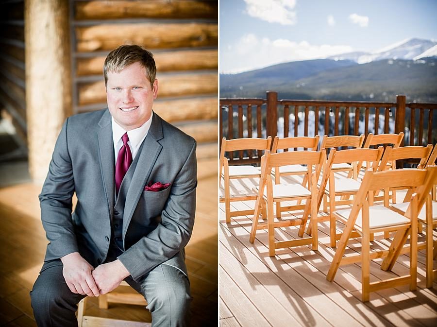 Ceremony chairs at this Colorado Destination Wedding by Knoxville Wedding Photographer, Amanda May Photos.