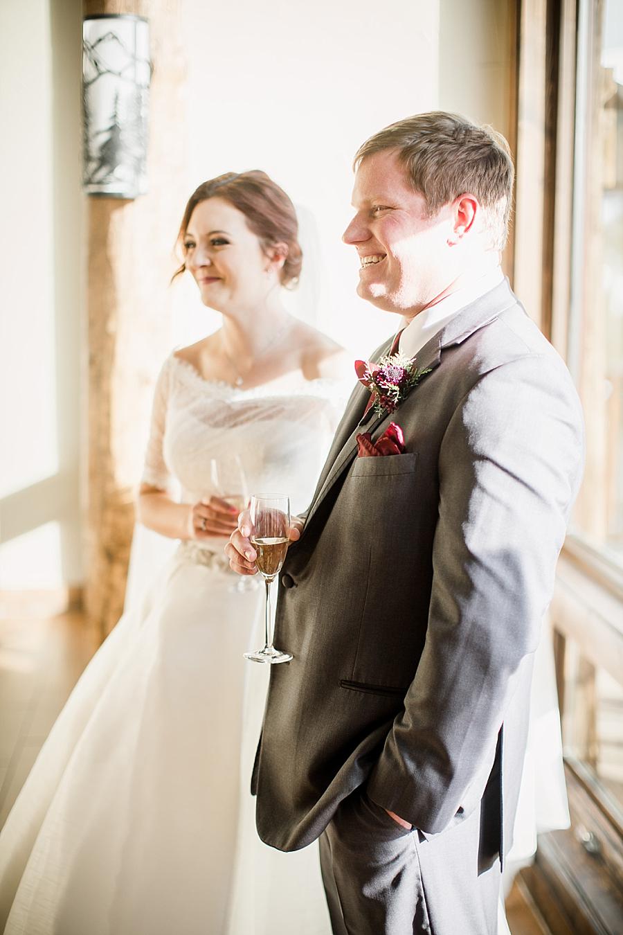 The Mr. and Mrs. at this Colorado Destination Wedding by Knoxville Wedding Photographer, Amanda May Photos.