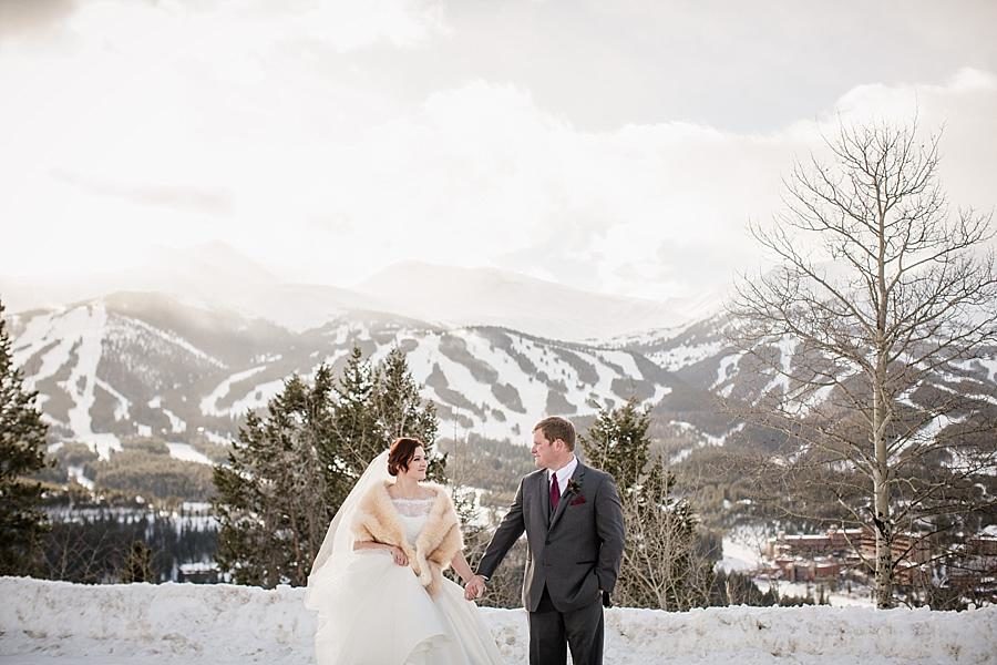 Mountains in the background at this Colorado Destination Wedding by Knoxville Wedding Photographer, Amanda May Photos.