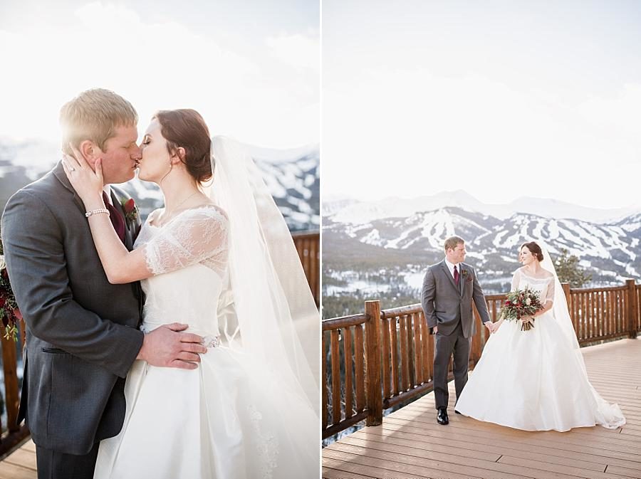 Kisses at this Colorado Destination Wedding by Knoxville Wedding Photographer, Amanda May Photos.