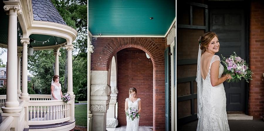 Portraits of bride at this Historic Westwood Bridal session by Knoxville Wedding Photographer, Amanda May Photos.