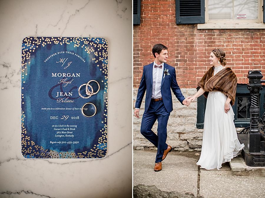 Invitation suite at this Lexington Courthouse Wedding by Knoxville Wedding Photographer, Amanda May Photos. 