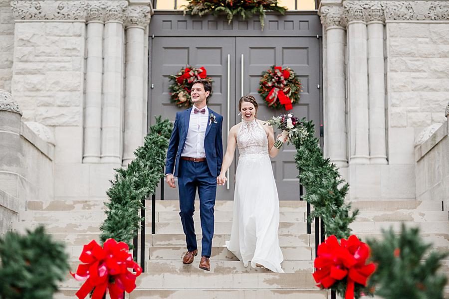 Outside the courthouse at this Lexington Courthouse Wedding by Knoxville Wedding Photographer, Amanda May Photos. 