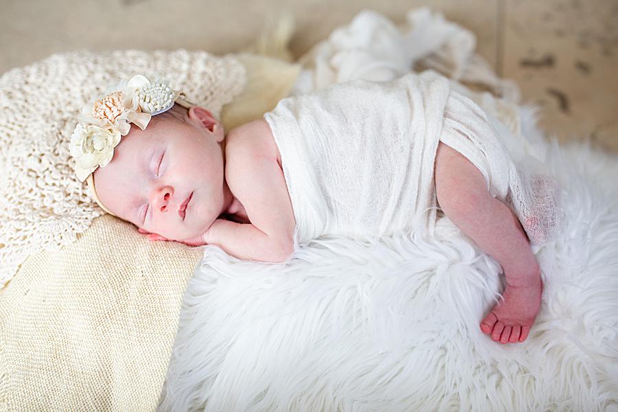 Newborn props at this lifestyle newborn by Knoxville Wedding Photographer, Amanda May Photos.