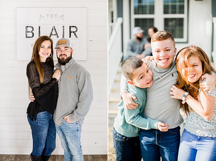 Family at this lifestyle session by Knoxville Wedding Photographer, Amanda May Photos.