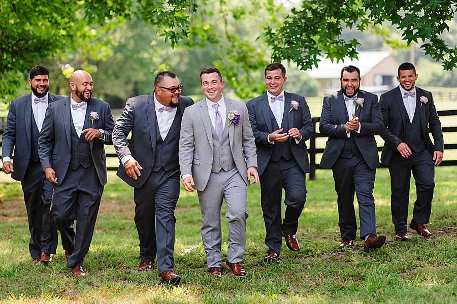 groom and groomsmen at this lighthouse knoxville wedding