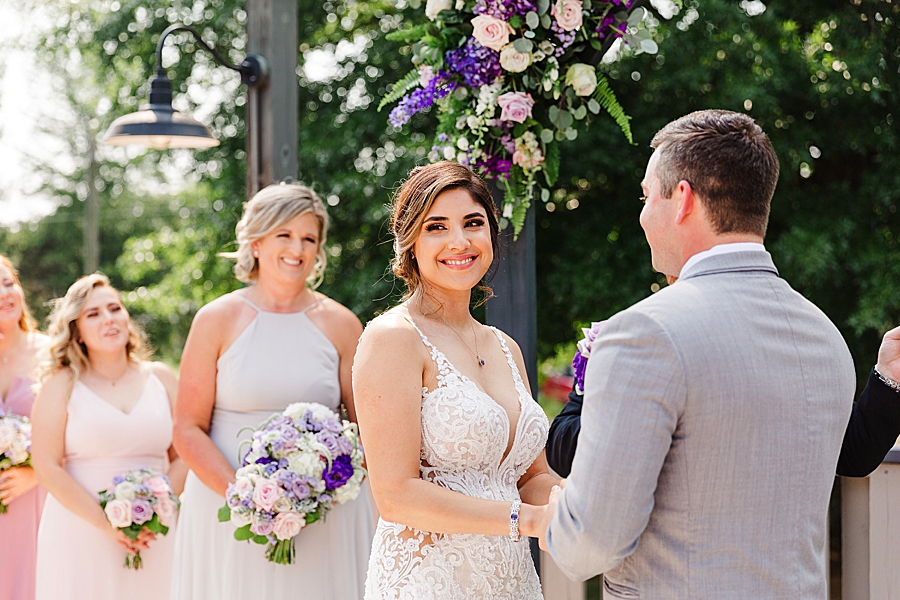 happy bride at this lighthouse knoxville wedding