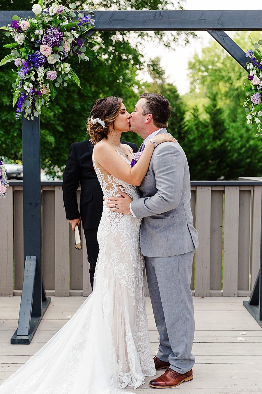 you may kiss the bride at this lighthouse knoxville wedding