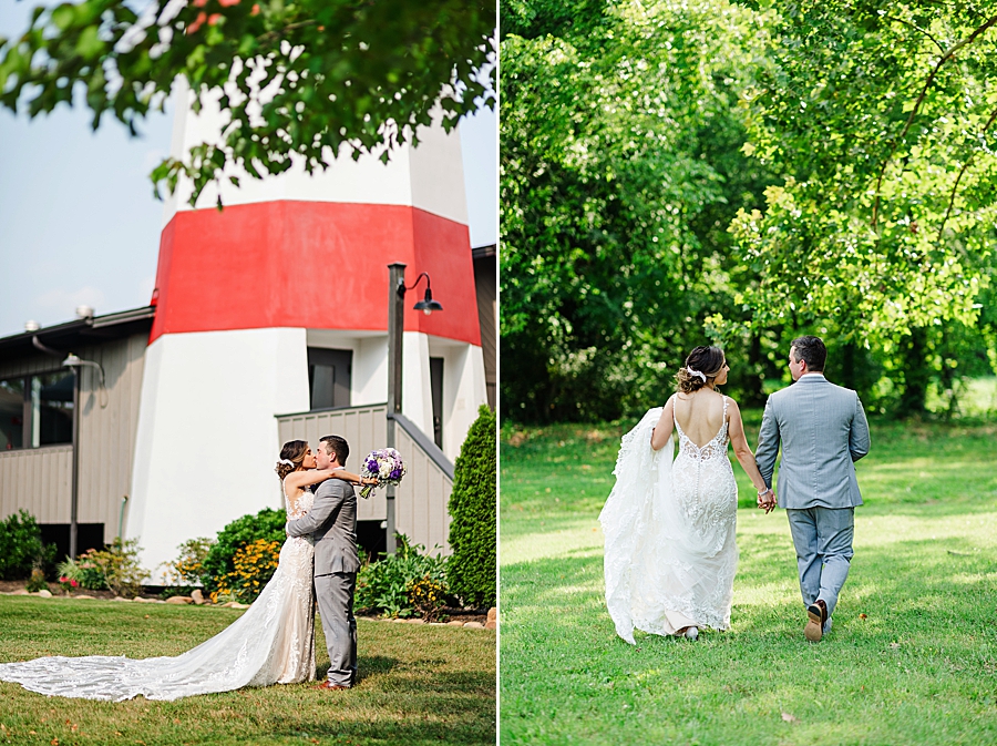 kiss at this lighthouse knoxville wedding