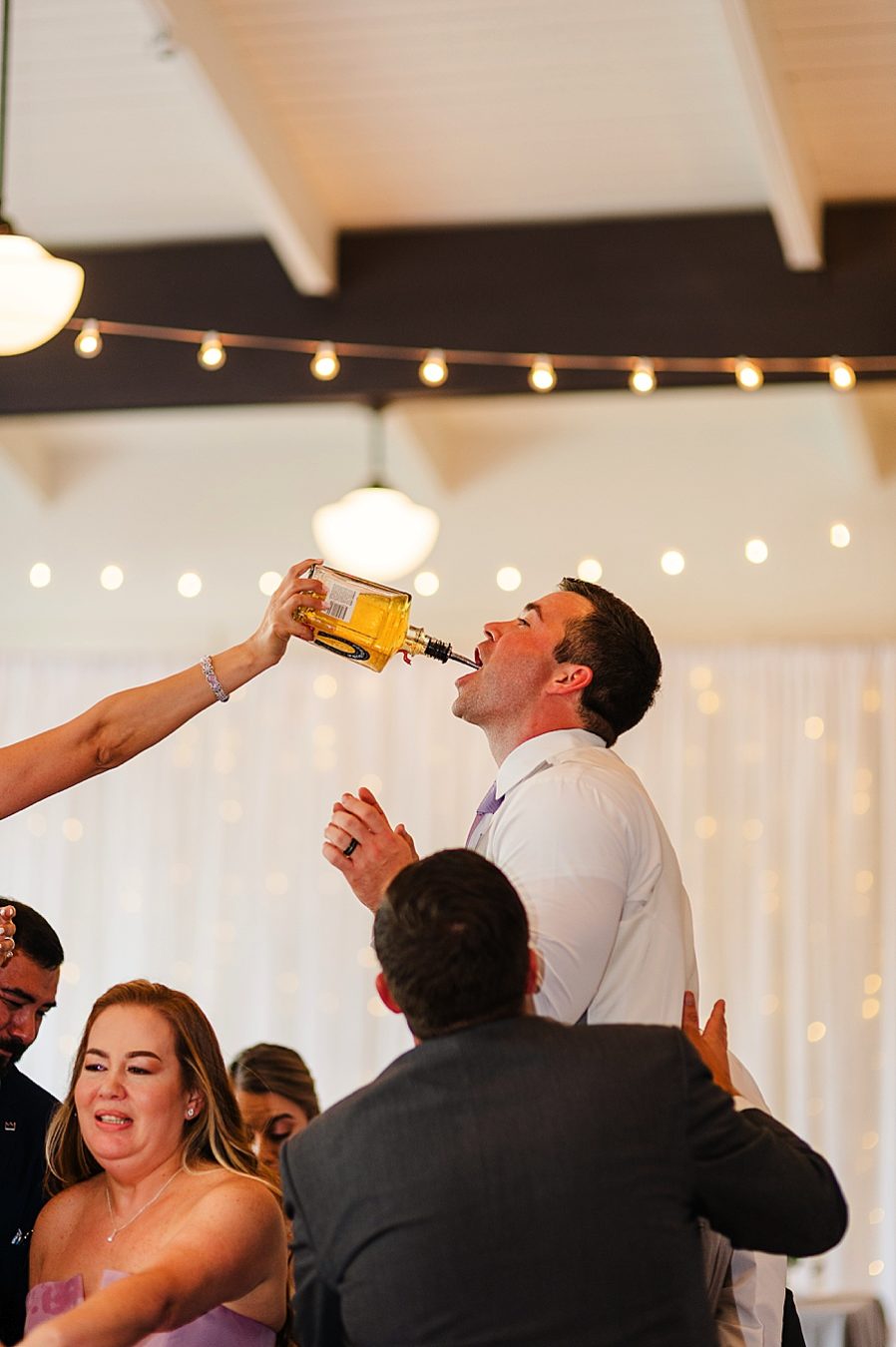 tequila pour at this lighthouse knoxville wedding