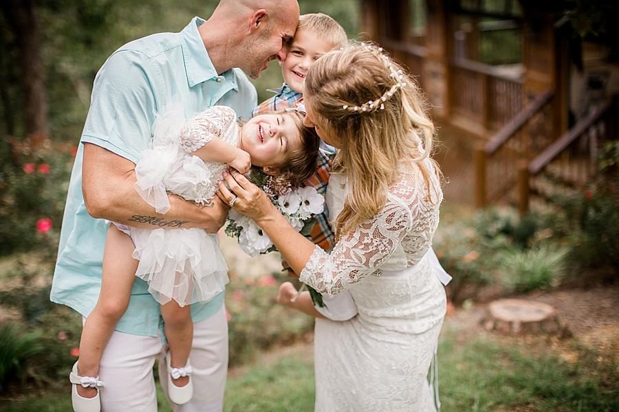 The whole family at this Parkside Resort Destination Wedding by Knoxville Wedding Photographer, Amanda May Photos.