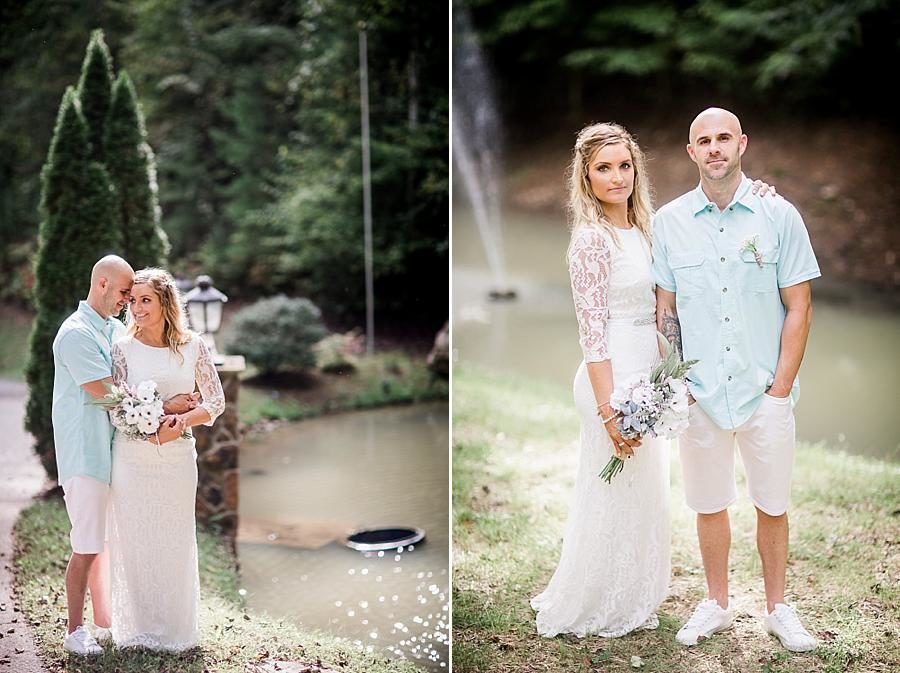 Mountain stream at this Parkside Resort Destination Wedding by Knoxville Wedding Photographer, Amanda May Photos.