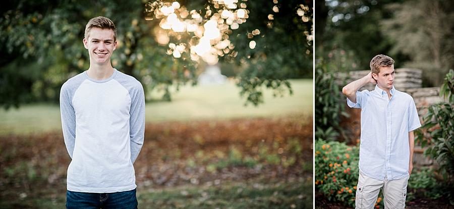 Model pose at this Knoxville Botanical Gardens Senior Session by Knoxville Wedding Photographer, Amanda May Photos.