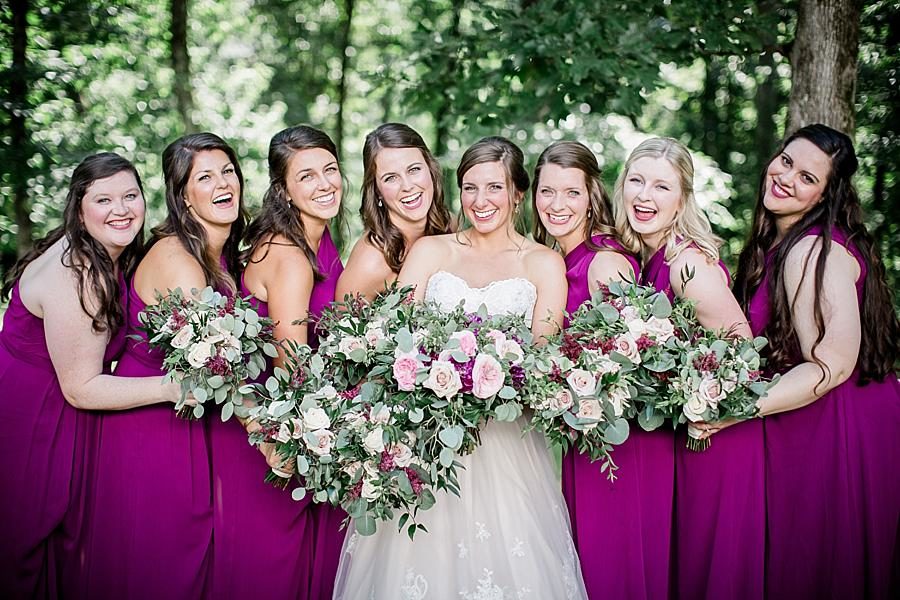 Just the girls at this RiverView Family Farm Wedding by Knoxville Wedding Photographer, Amanda May Photos.