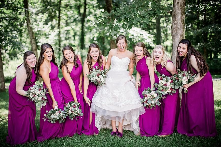 Showing off the Kate Spade pumps at this RiverView Family Farm Wedding by Knoxville Wedding Photographer, Amanda May Photos.