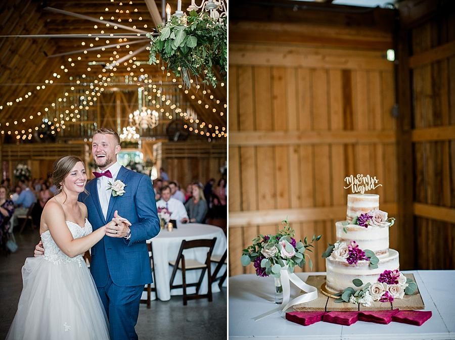 Cake topper at this RiverView Family Farm Wedding by Knoxville Wedding Photographer, Amanda May Photos.