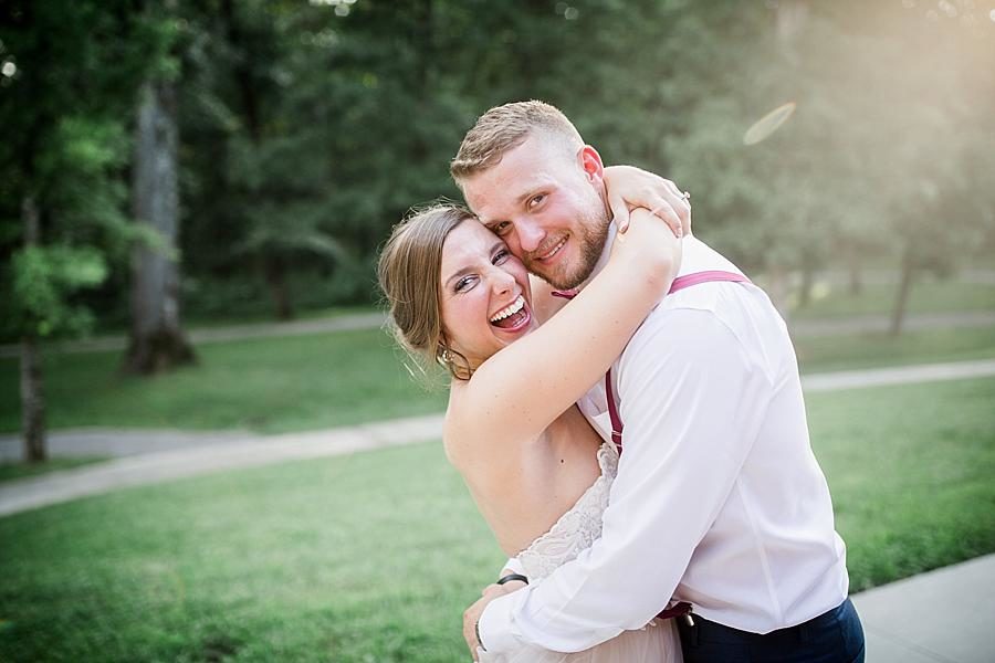 Sun flare at this RiverView Family Farm Wedding by Knoxville Wedding Photographer, Amanda May Photos.