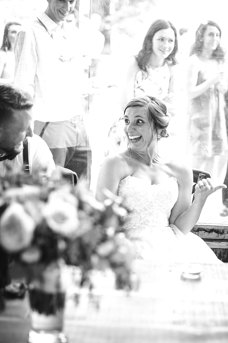 Black and white at this RiverView Family Farm Wedding by Knoxville Wedding Photographer, Amanda May Photos.