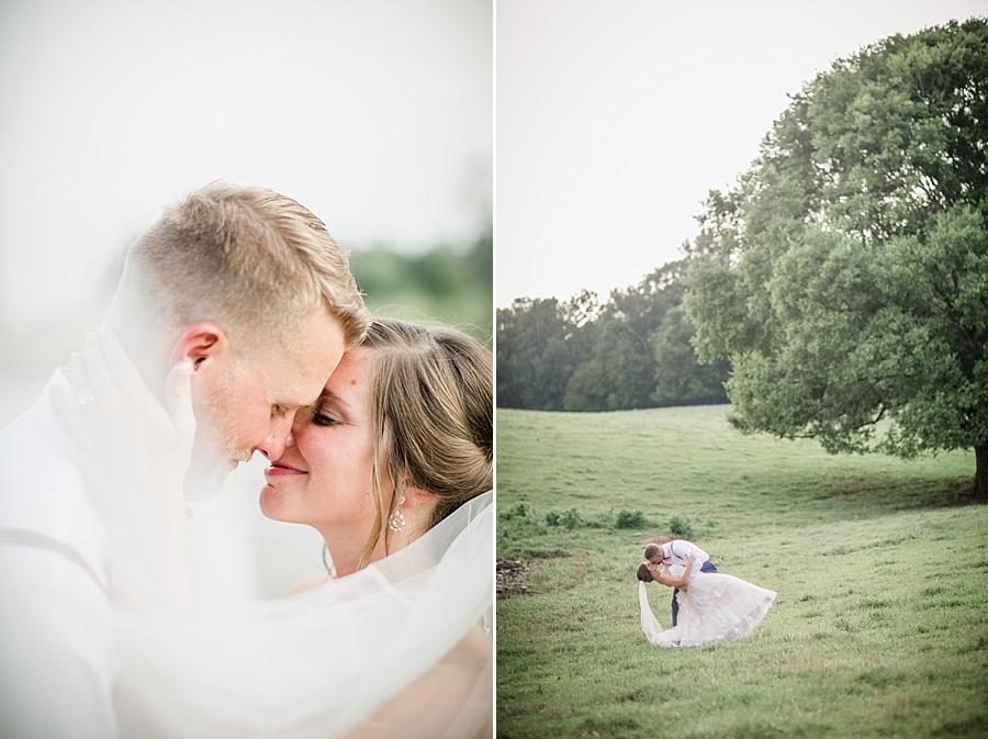 Veil shot at this RiverView Family Farm Wedding by Knoxville Wedding Photographer, Amanda May Photos.