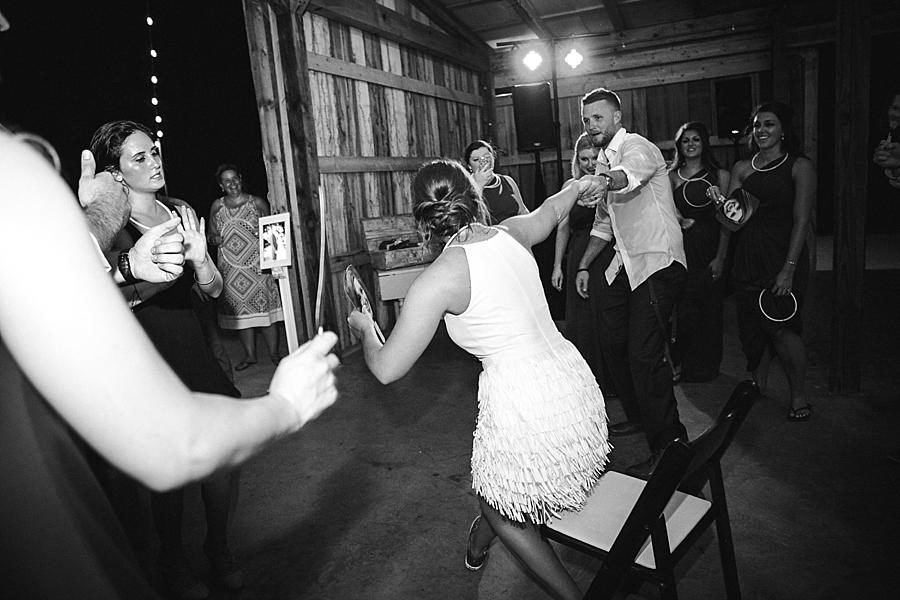 Dancing at this RiverView Family Farm Wedding by Knoxville Wedding Photographer, Amanda May Photos.