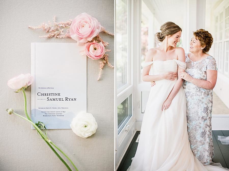 Invitation suite at this Marblegate Farm Wedding by Knoxville Wedding Photographer, Amanda May Photos.