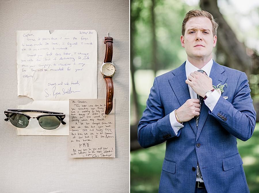 Personal letters at this Marblegate Farm Wedding by Knoxville Wedding Photographer, Amanda May Photos.