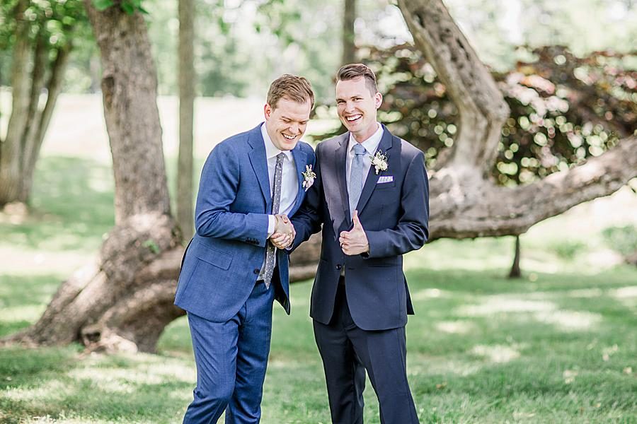 Best man at this Marblegate Farm Wedding by Knoxville Wedding Photographer, Amanda May Photos.