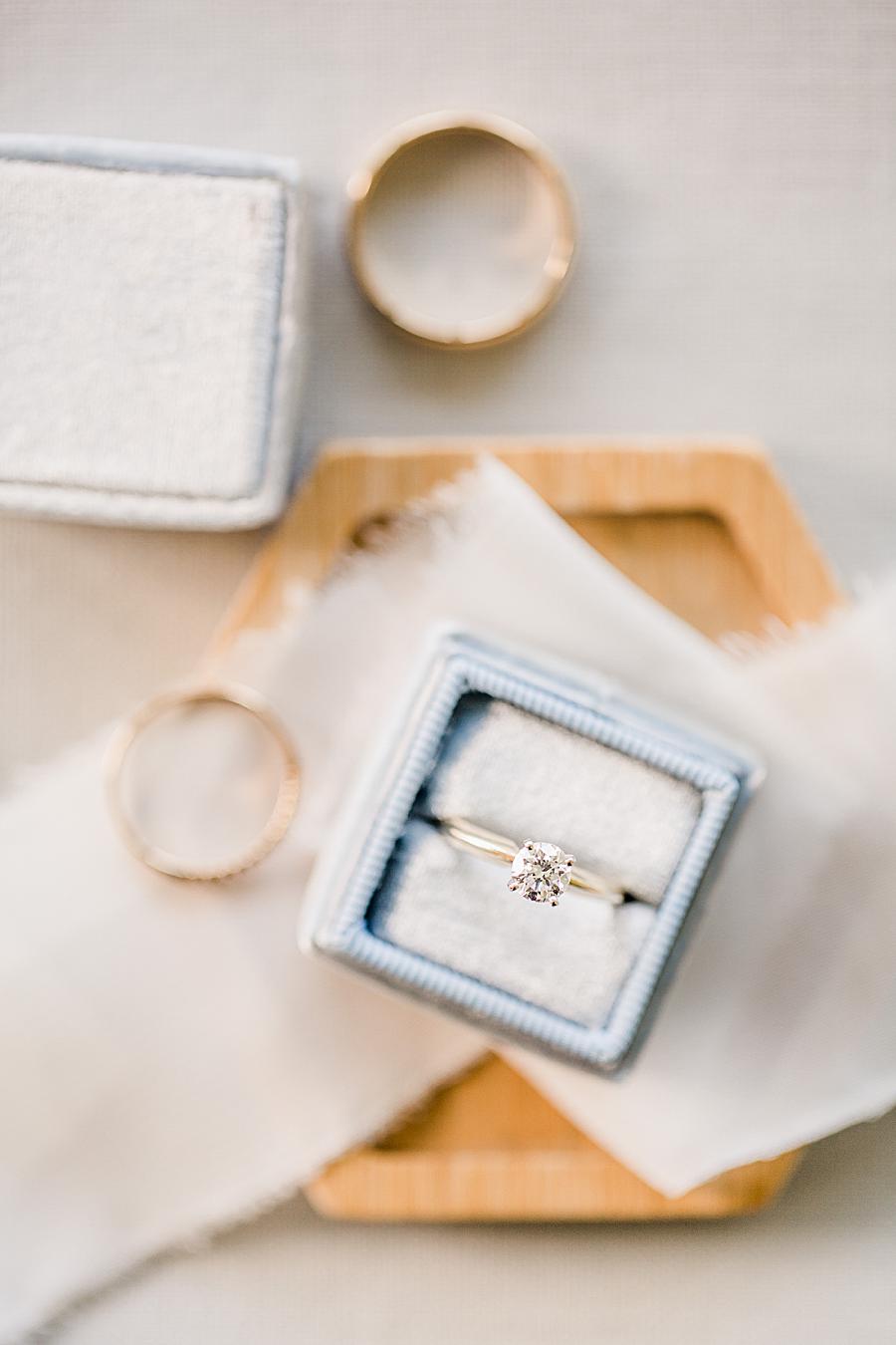 Engagement ring at this Marblegate Farm Wedding by Knoxville Wedding Photographer, Amanda May Photos.