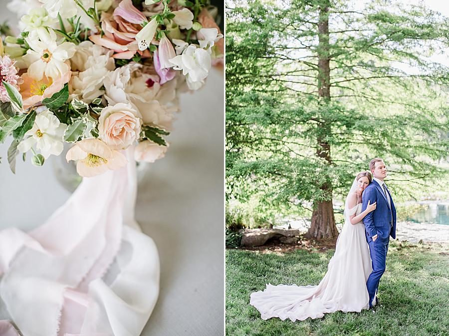 Bridal bouquet at this Marblegate Farm Wedding by Knoxville Wedding Photographer, Amanda May Photos.