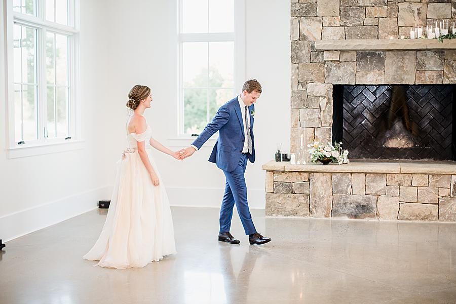 First dance at this Marblegate Farm Wedding by Knoxville Wedding Photographer, Amanda May Photos.