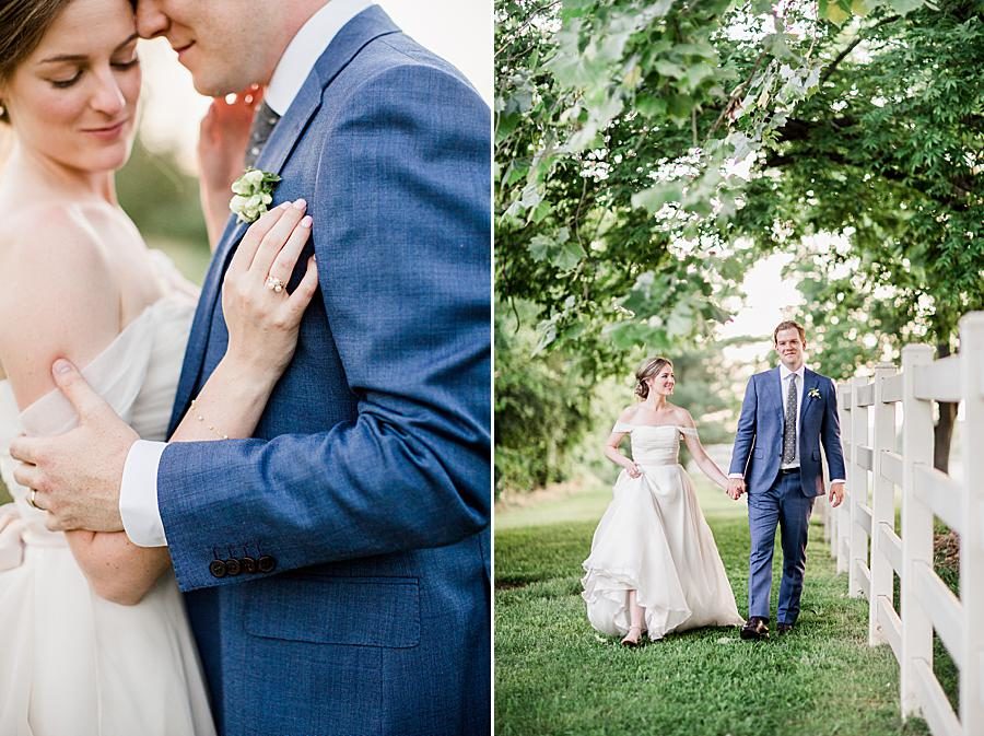 Newlyweds at this Marblegate Farm Wedding by Knoxville Wedding Photographer, Amanda May Photos.