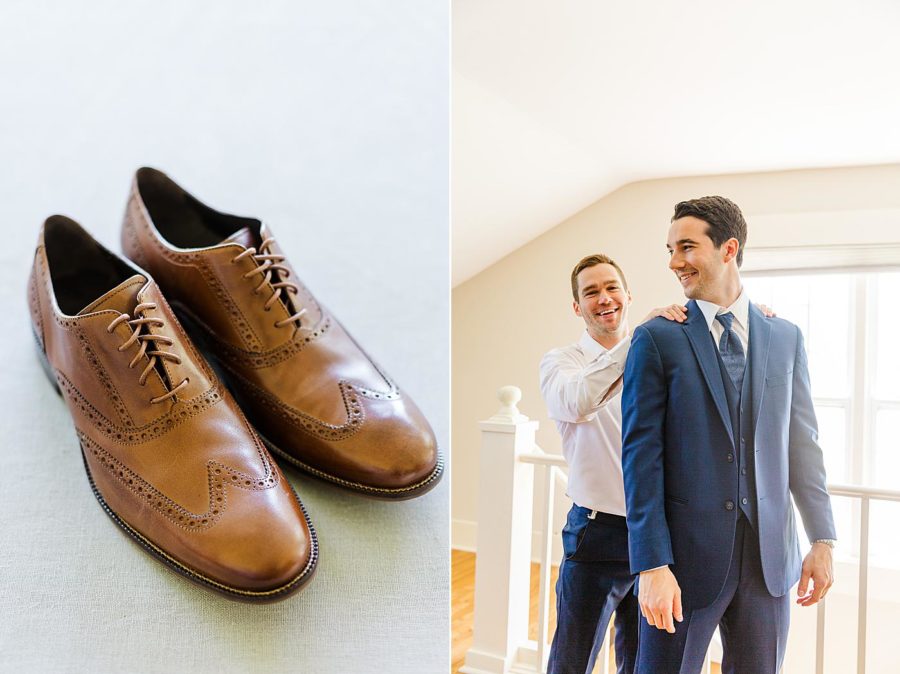 Groom’s shoes At Marblegate farm